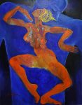 Dancing Shakti, 72x92cm Acryl on canvas